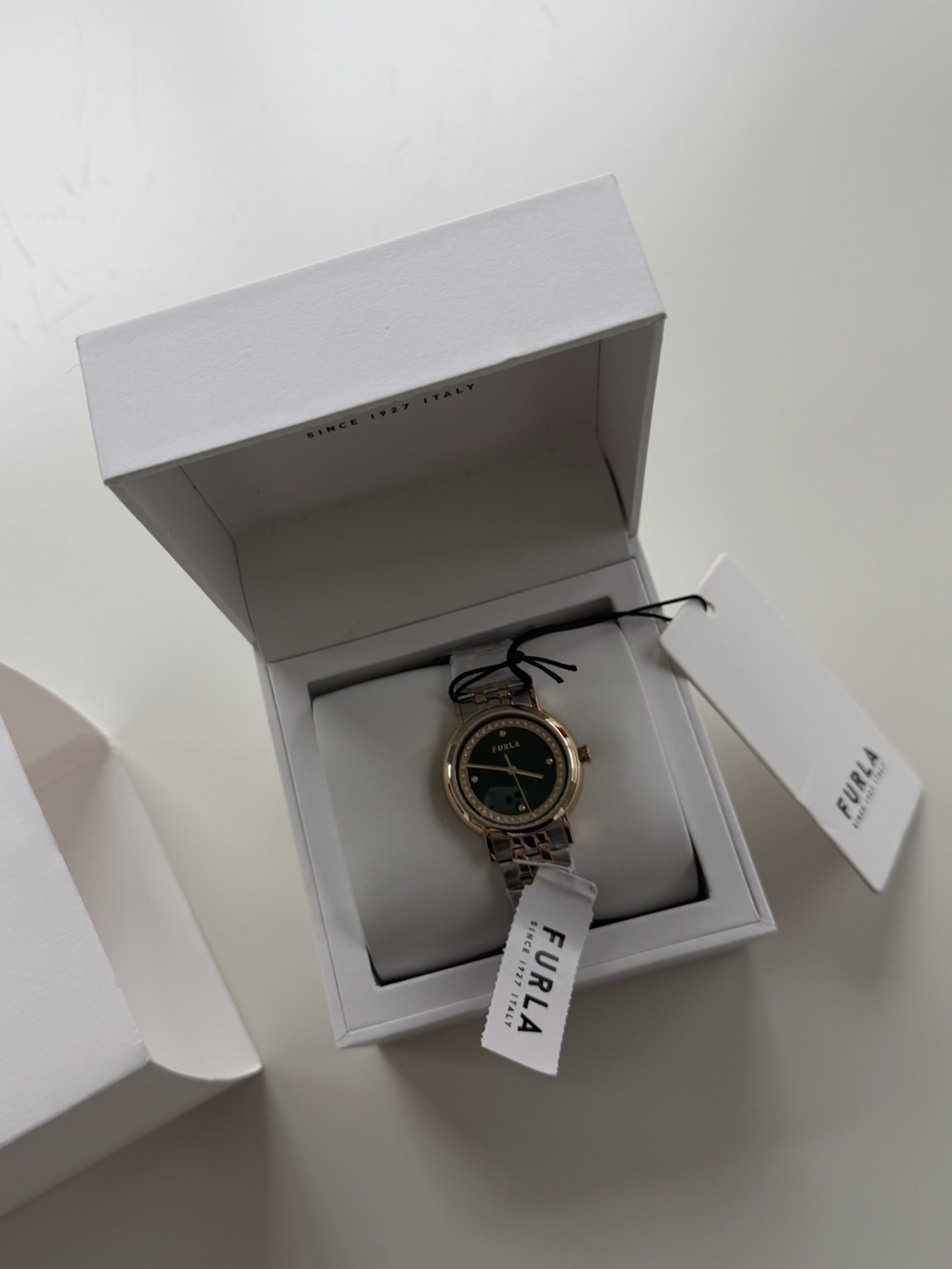 Authentic Heritage Furla 32mm Women’s Two-Tone Green Dial Watch